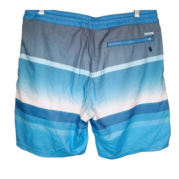 Billabong Men Lo Tide Blue Board Swim Surf Shorts Trunk Zip Side Back Pocket 33 - Picture 2 of 2